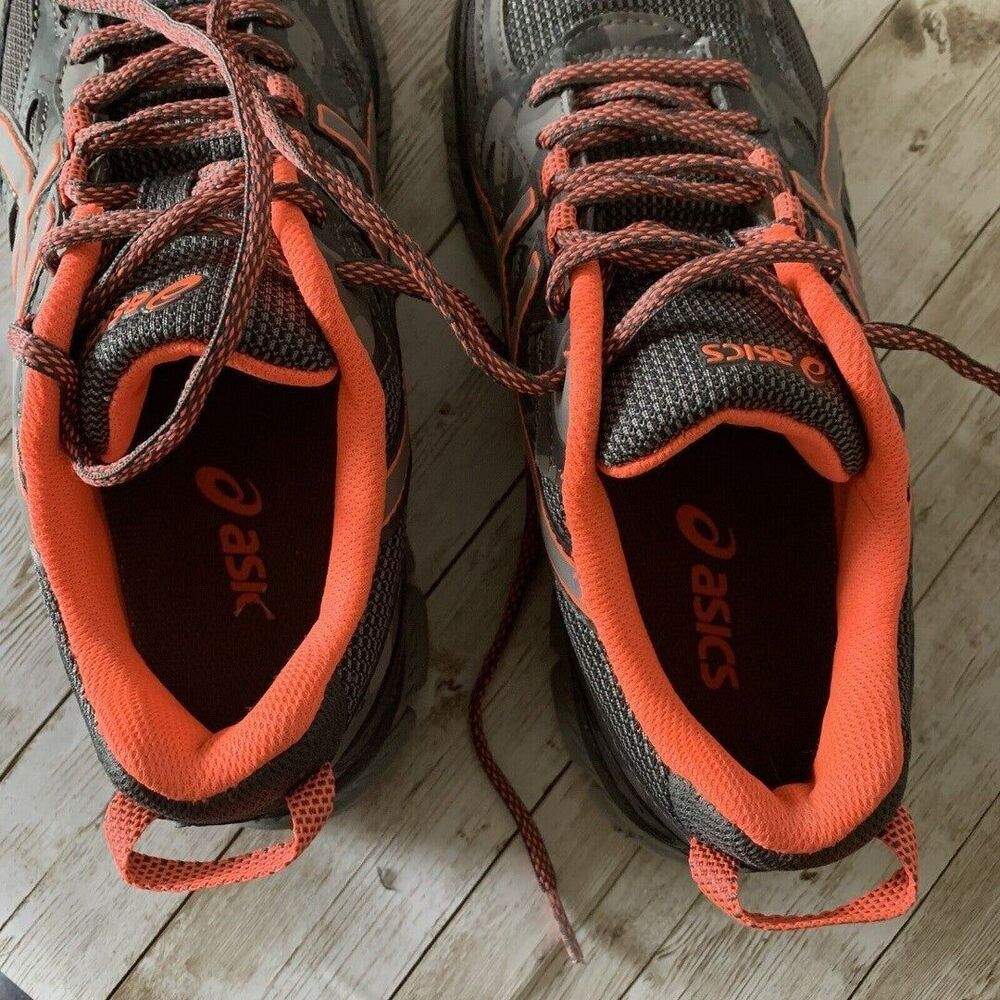 Asics GEL-Scram 3 T6K2N Grey Mesh Trail Running Shoes Sneakers Women's Size 7 - Picture 10 of 12